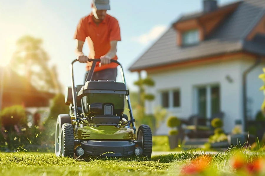 small battery operated lawn mowers